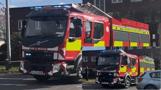 *TWO TONES* - Lancashire Fire & Rescue Service - Preston’s First Pump & Heavy Rescue Pump Turnout.