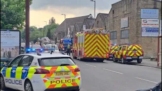 Five fire engines dispatched to building fire in Bradford