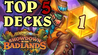 A HEARTHSTONE CHRISTMAS MIRACLE!!! | Top 5 BEST DECKS from Badlands AFTER the Rogue Buffs!