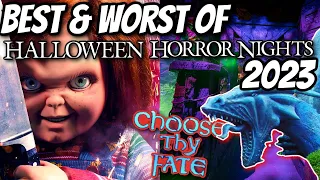 BEST AND WORST OF HALLOWEEN HORROR NIGHTS 2023! All Haunted Houses RANKED! Final Night Of HHN 2023!