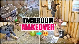 MY NEW TACK ROOM! |  Satisfying *TRANSFORMATION*  + Tour!