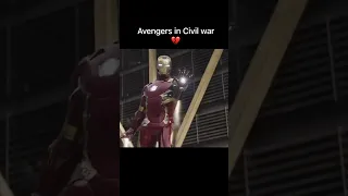 Avengers in civil war vs Avengers in Endgame ❤️‍🩹 #shorts