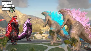 Twin Godzilla 2024 vs Twin Shin Godzilla - GTA 5 Mods