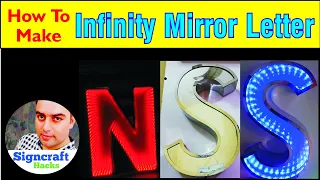 How To Make Infinity Mirror Letter | 3d Stainless Steel Stencil Letter | Signcraft Hacks