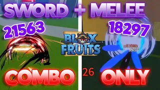 Top 4 EASIEST Sword & Melee Combo (Blox Fruits)