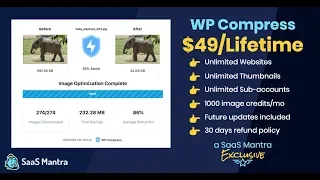 WP Compress - Live Walkthrough & Special Lifetime Deal (SaaS Mantra)