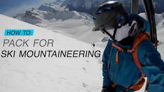 What's in my Ski Mountaineering Bag // DAVE SEARLE