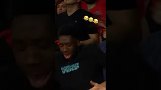 Musiala & Davies HYPED at Bayern game 🏀🕺😂