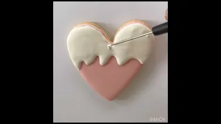 Valentine Heart with an Ice Cream Drip