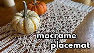Macrame Placemat Tutorial | (Only 2 Knots!)
