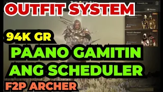 BAGAY BA NIGHT CROWS OUTFIT SYSTEM AND SCHEDULER NEW PATCH UPDATE  I F2P ARCHER UPDATE 94K GR