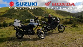 Suzuki V-Strom 800DE Head-To-Head with Honda XL750 Transalp