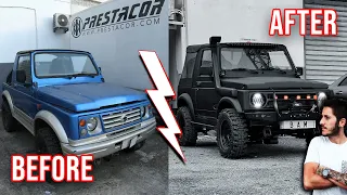 START to FINISH   +800H Projet SUZUKI SAMURAI en 30m