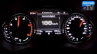 2016 Audi A4 2.0 TDI (150hp) - 0-180 km/h acceleration (60FPS)