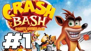 Прохождение Crash Bash (PS) #1 – Crash Ball, Polar Panic, Pogo Painter, Jungle Bash