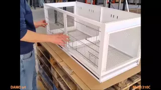 Breeding Cage - Voliera per allevamento Model 1310C (With paper)