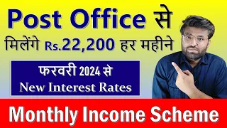 Post Office MIS Scheme 2024 | Post Office Monthly Income Scheme | New Interest Rates | New Rules