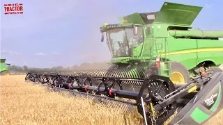 Harvesting 1,000 Acres of Wheat Per Day | JOHN DEERE S790 Combines