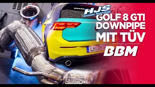 Und das LEGAL! - Golf 8 GTI HJS Tuning Downpipe | by BBM Motorsport