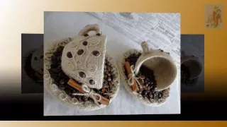 Поделки с кофейными зернами. Do it yourself decor with coffee beans