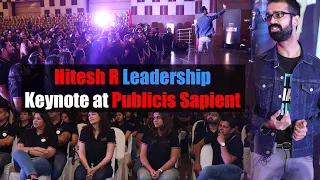 Best Motivational Speaker I Keynote speaker Life I Publicis Sapient I Better Than Normal - Hitesh R