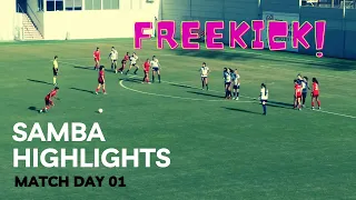 SAMBA Highlights || Match Day 01 || 4 GOALS || FREEKICK || EUROPEAN TOP WOMENS LEAGUE || ROAR