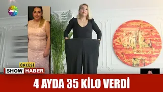 4 ayda 35 kilo verdi