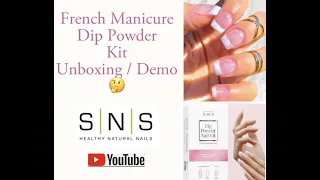 SNS French Manicure Dip Powder Kit Unboxing / Demo || Review || First Impressions ||