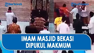 Viral Detik-Detik Seorang imam masjid di Pondok Gede Dianaya Makmum