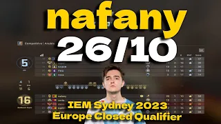 CSGO POV BetBoom nafany 26 KILLS vs OG (ANUBIS) @ IEM Sydney 2023 Europe Closed Qualifier