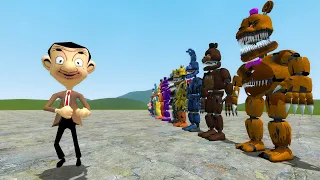 MR BEAN VS FNAF ANIMATRONICS!! Garry's Mod Sandbox