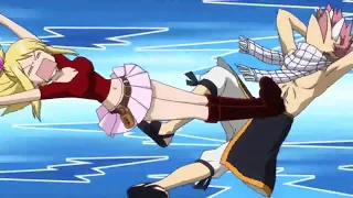 Fairy Tail - Natsu and Happy and other people breaking into Lucy's Apartment