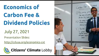 CCL Training: Economics of Carbon Fee & Dividend Policies