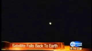 Satellite falls back to earth