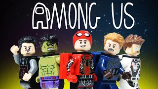 AMONG US Superhero Avengers Find The Impostor | Lego Stop Motion