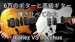 【検証】安いギターと高いギターを弾き比べてみた！ Ibanez j.custom Bacchus TACTICS24