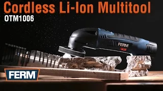 FERM Cordless Li-Ion Multi tool - 12V - 1.5Ah | OTM1006