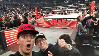 I Sat Front Row at RAW after Wrestlemania!!!!!!