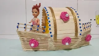 Easy Boat From Ice Cream Stick | How To Make Boat From Popsicle Sticks | Ice Cream Stick Craft