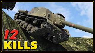 ISU-152 - 12 Kills - 1 VS 4 - World of Tanks Gameplay