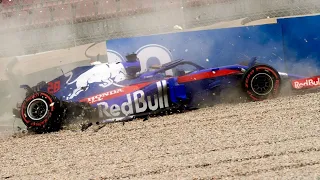 Biggest Crashes of Brendon Hartley in Formula 1 (2018)