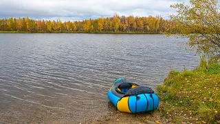 Finland 2022-09-23: Packrafting Ivalojoki 7/7 (Ivalo River Camping - Karisaari)