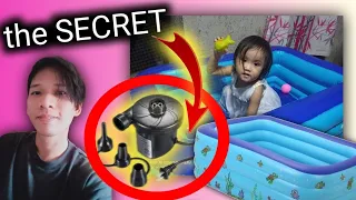 HOW TO Inflate/Set Up Inflatable Swimming Pool (With Electric Pump) || HowsTops