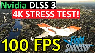 100FPS in MSFS | DLSS 3 RTX 4090 RAW POWER TEST!