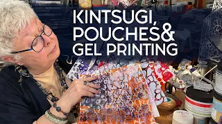 🟣 Thoughts on Repair & Mixed Media Arty Fun Gelli Printing & Pouches