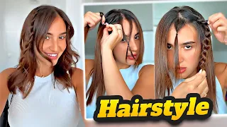 جربت طريقة شعر جديدة Hairstyle 👩‍🦱 شوفو النتيجة 😍