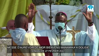 Diocèse de Dolisie: Messe d'aurevoir de Mgr Bienvenu Manamika
