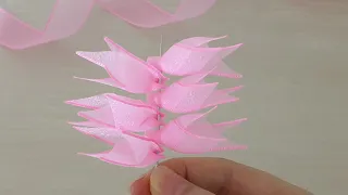 Amazing Ribbon Flower Work - Hand Embroidery Design - Sewing Hack - DIY Easy Flower Making Tutorial