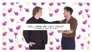 niall horan and lewis capaldi's friendship test on crack :P