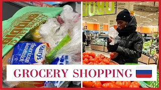 Grocery shopping in Moscow, cheapest thrift store #vlogmas Day 10